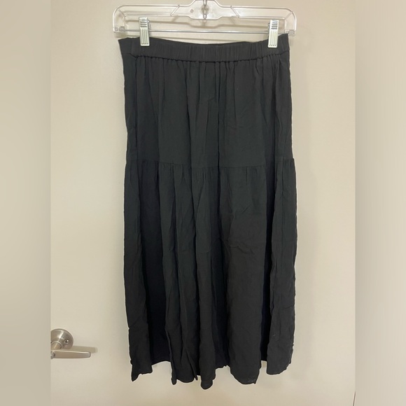 NWT Commense Black Midi Skirt Size Small Button Front - Picture 5 of 6